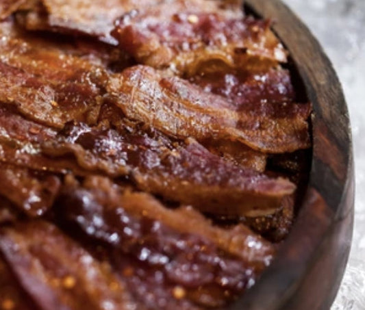 Maple Bourbon Candied Bacon