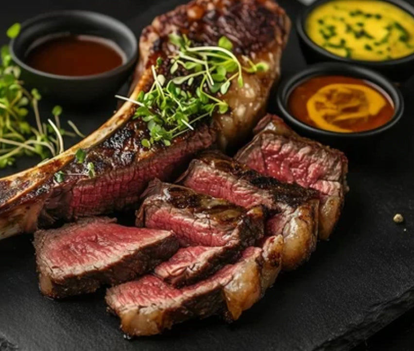 Plating a Bone-In Steak